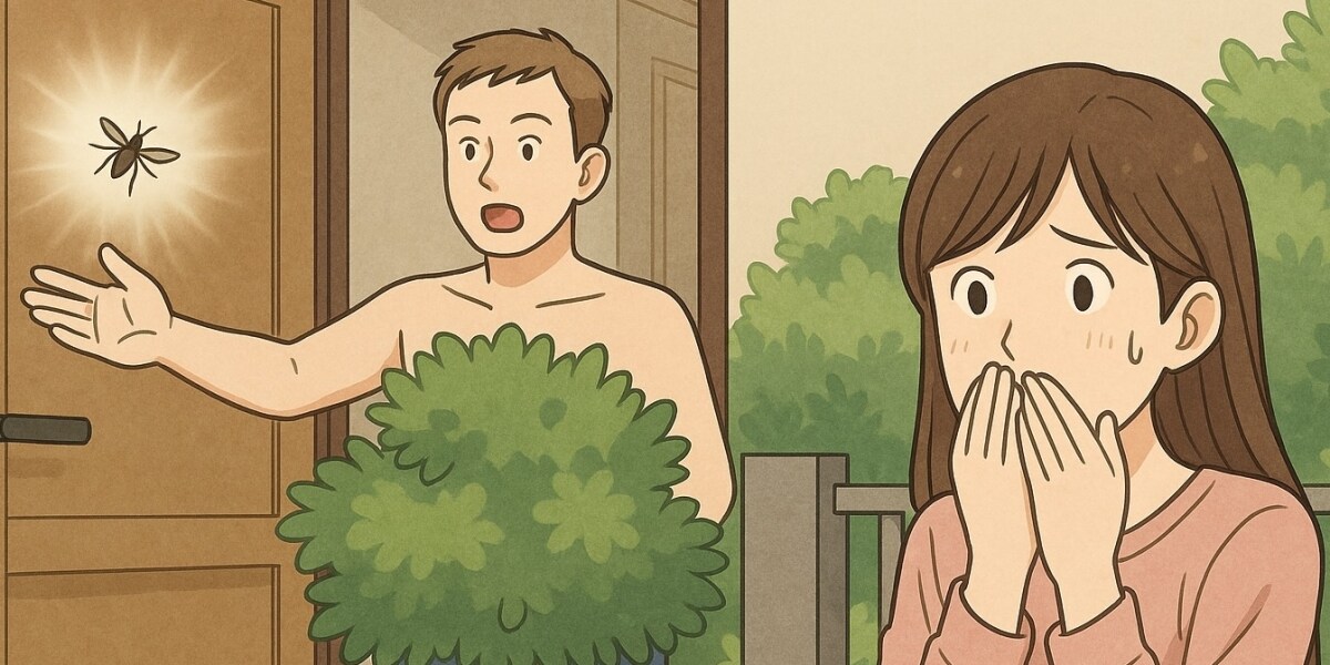 入浴中に大きな虫、慌てて「全裸で玄関を開けてしまった」 ご近所さんにも目撃されて…罪に問われる？