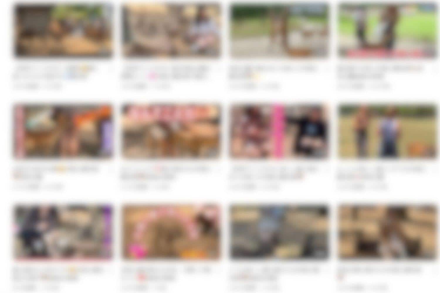 ほかの動画も奈良公園の女性観光客を狙ったものばかりだった（加工は編集部）