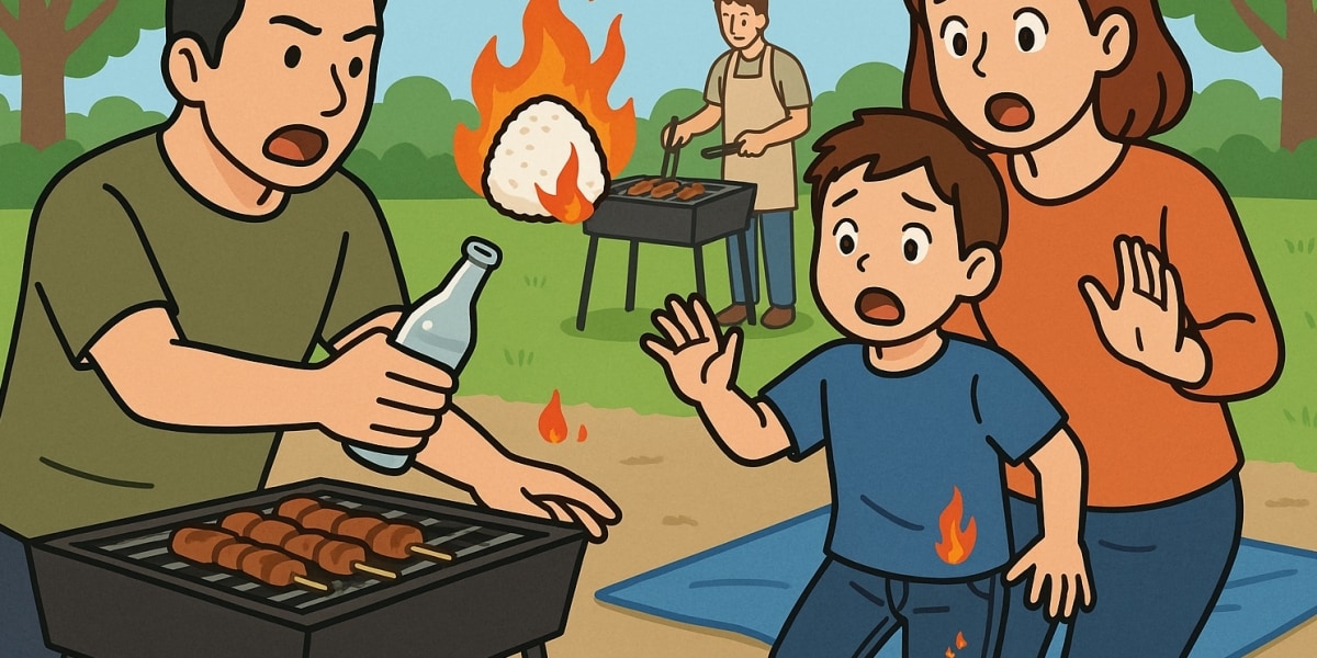 BBQで「おにぎり」が炎上→隣の家族に飛び火→やけど被害、慰謝料支払わないといけない？